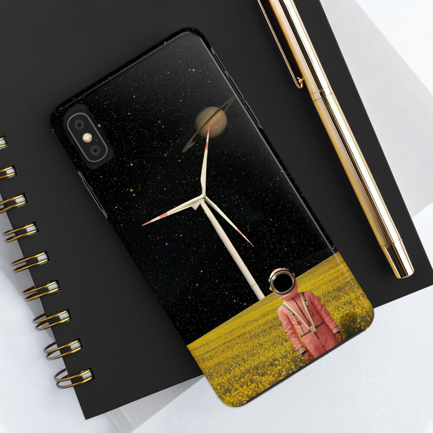 Tough iPhone Cases - Astronaut in Space Farm - By Tegusuk