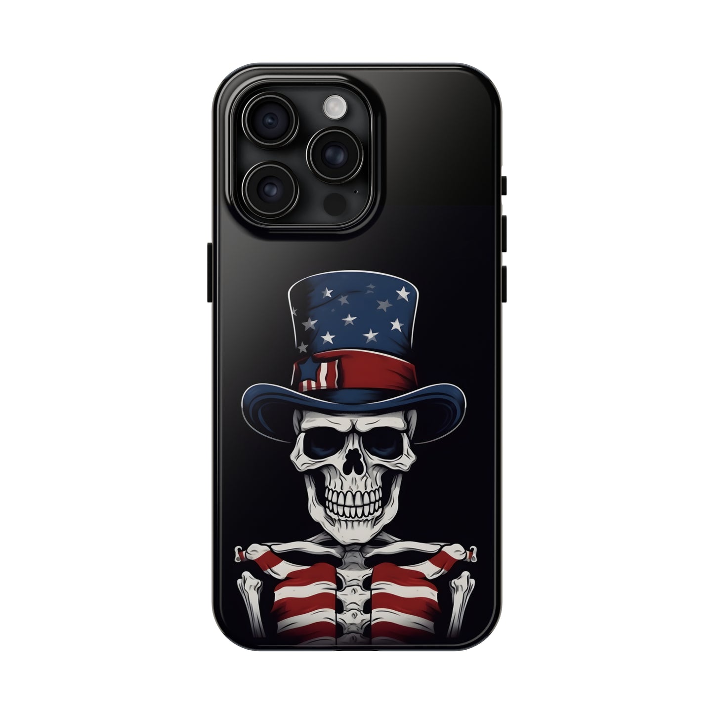 Skull - 4th of July - Protective iPhone Cases