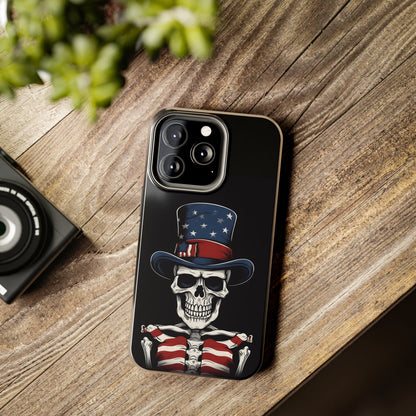 Skull - 4th of July - Protective iPhone Cases