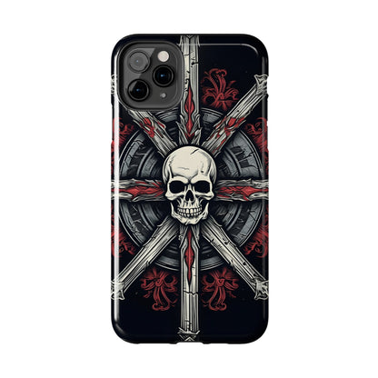 Skull on Circle - Protective iPhone Cases