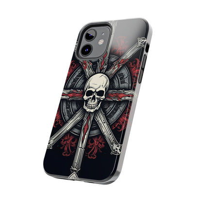 Skull on Circle - Protective iPhone Cases