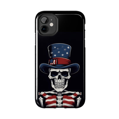 Skull - 4th of July - Protective iPhone Cases