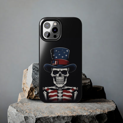 Skull - 4th of July - Protective iPhone Cases