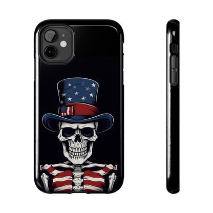 Skull - 4th of July - Protective iPhone Cases