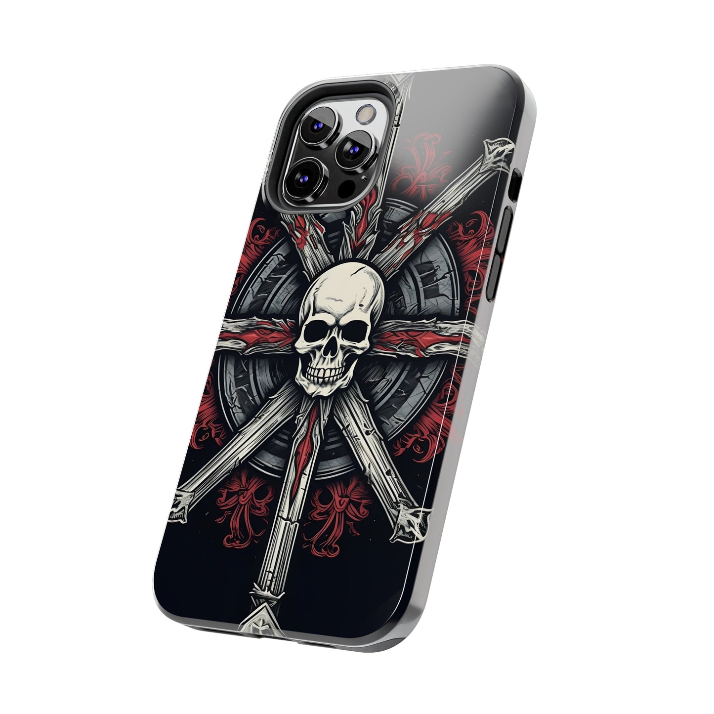 Skull on Circle - Protective iPhone Cases