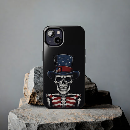 Skull - 4th of July - Protective iPhone Cases