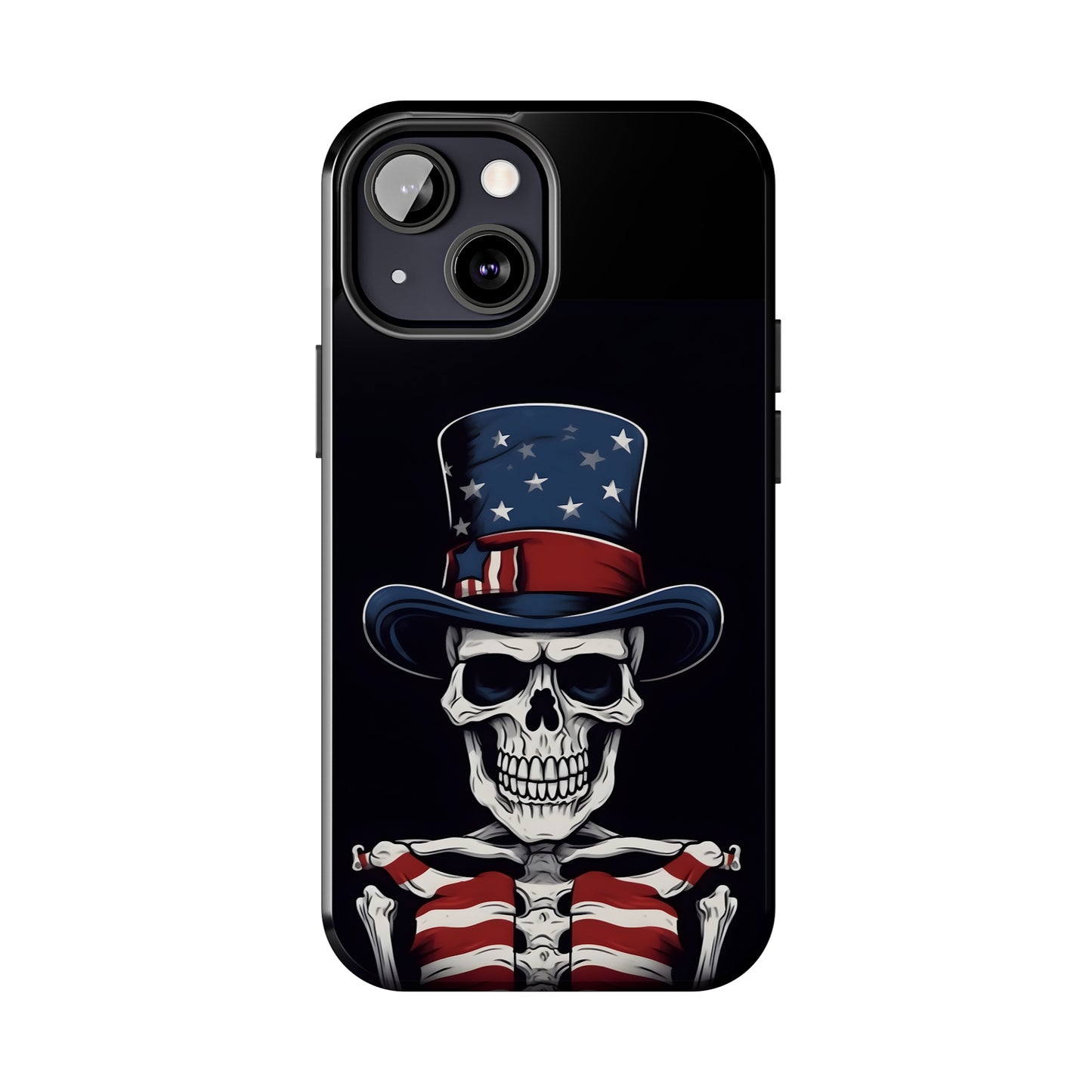 Skull - 4th of July - Protective iPhone Cases