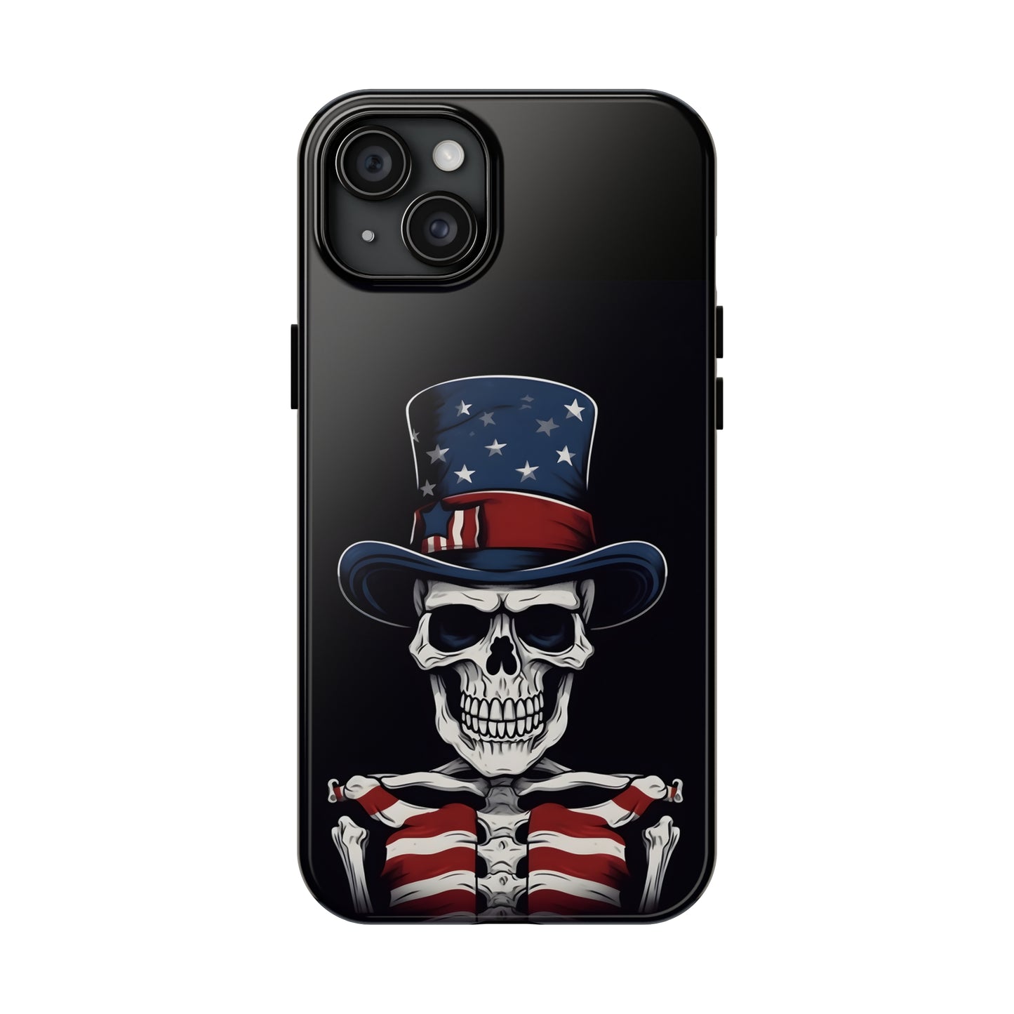 Skull - 4th of July - Protective iPhone Cases