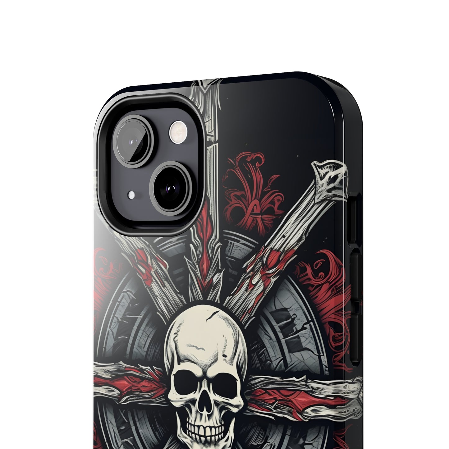 Skull on Circle - Protective iPhone Cases