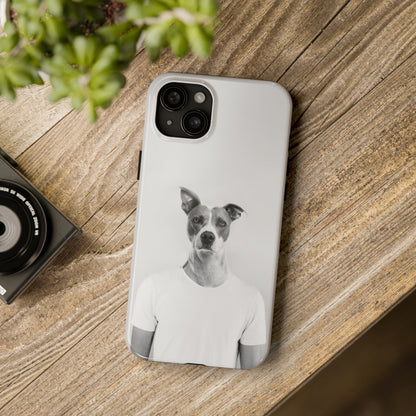 Protective iPhone Cases - Dog Man by Tegusuk