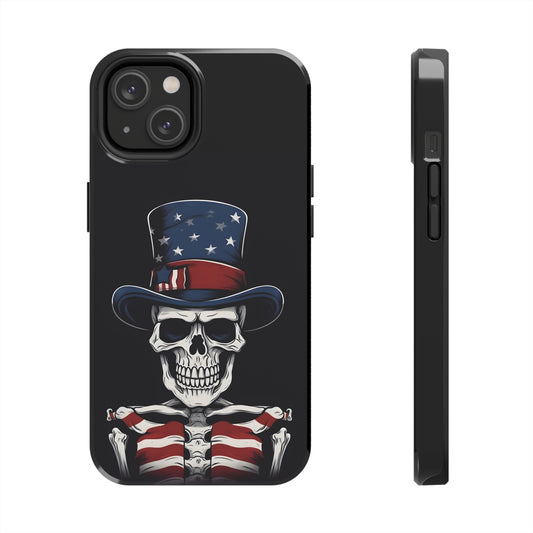 Skull - 4th of July - Protective iPhone Cases