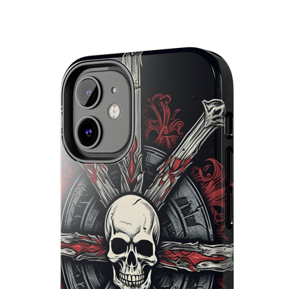 Skull on Circle - Protective iPhone Cases