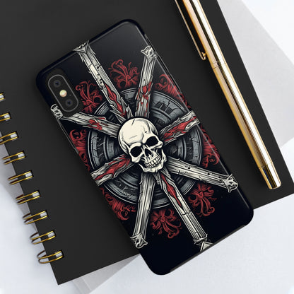 Skull on Circle - Protective iPhone Cases