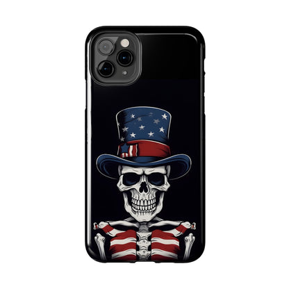 Skull - 4th of July - Protective iPhone Cases