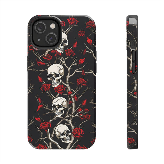 Skull and Rose - Tough iPhone Cases