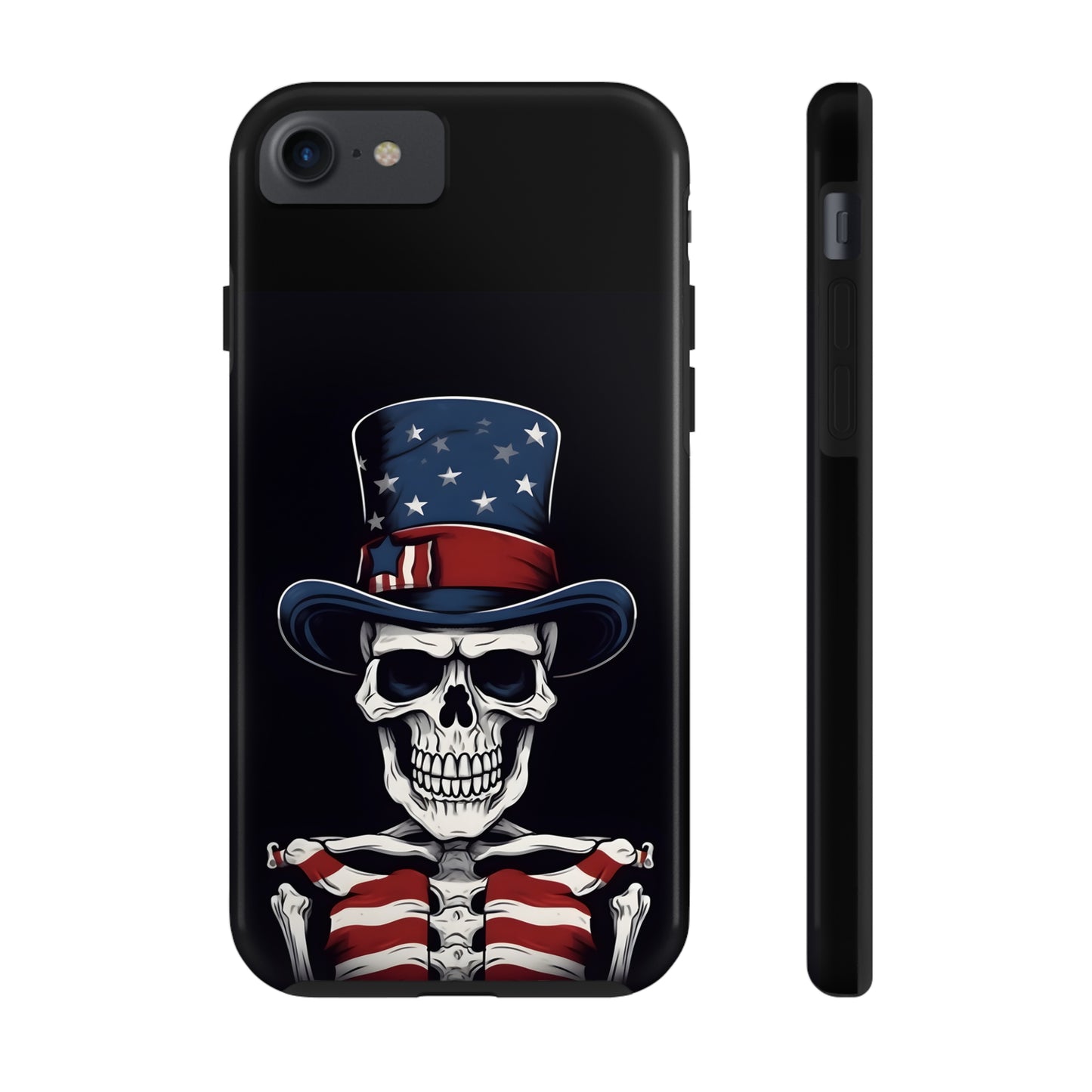 Skull - 4th of July - Protective iPhone Cases