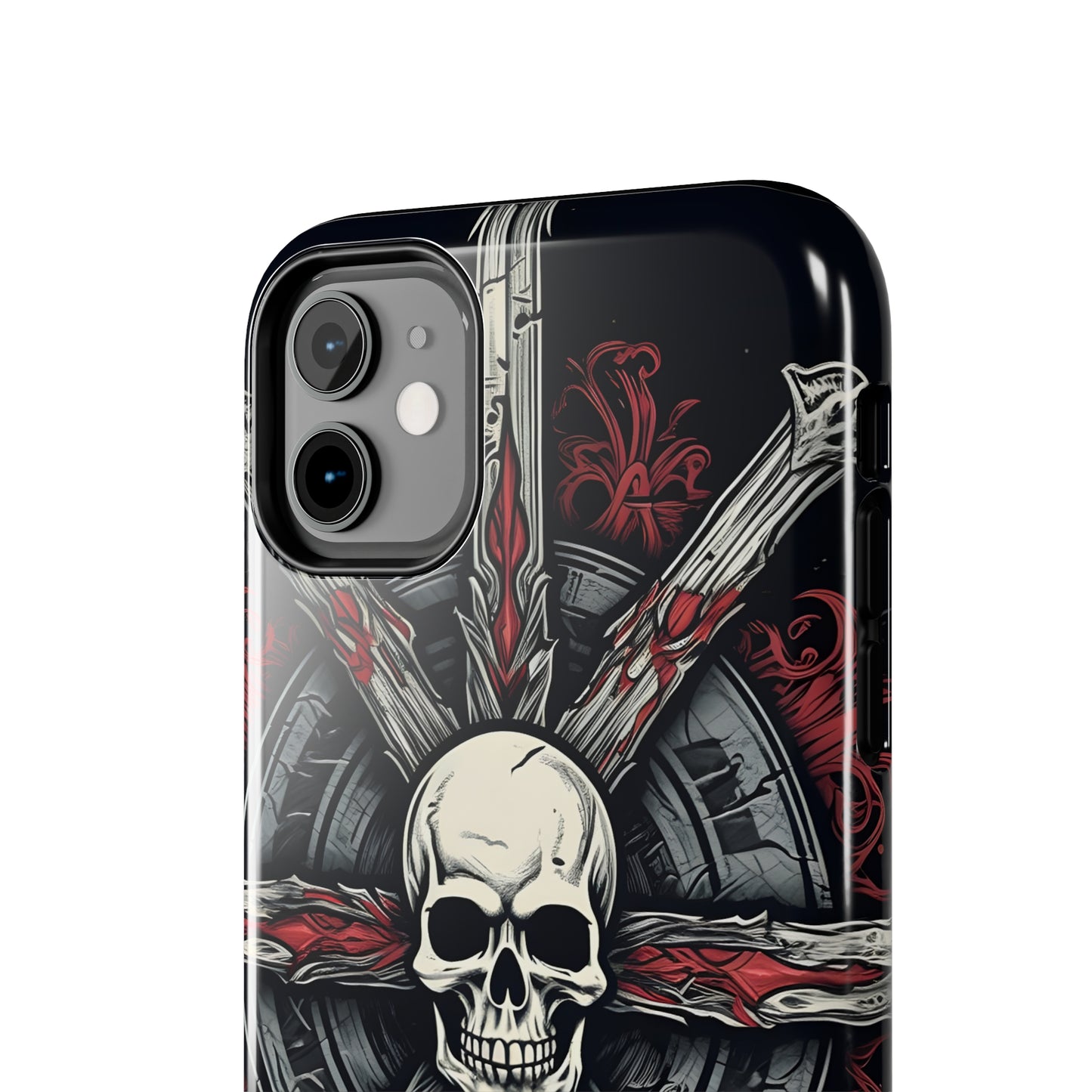 Skull on Circle - Protective iPhone Cases