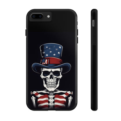 Skull - 4th of July - Protective iPhone Cases