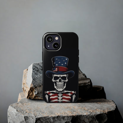 Skull - 4th of July - Protective iPhone Cases