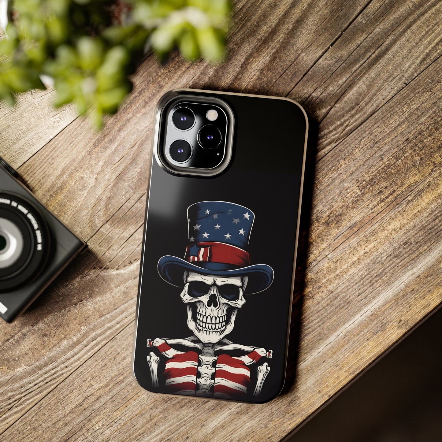 Skull - 4th of July - Protective iPhone Cases