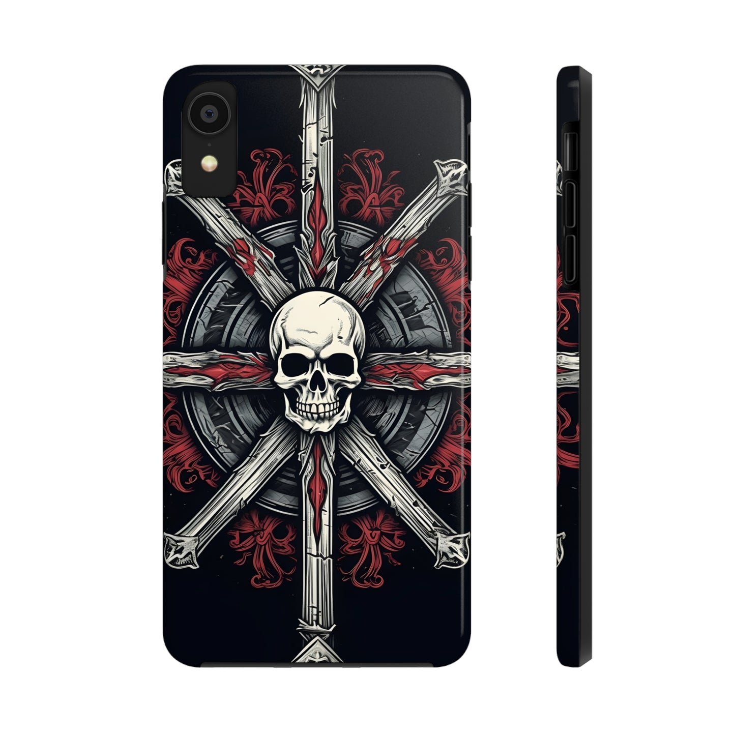 Skull on Circle - Protective iPhone Cases