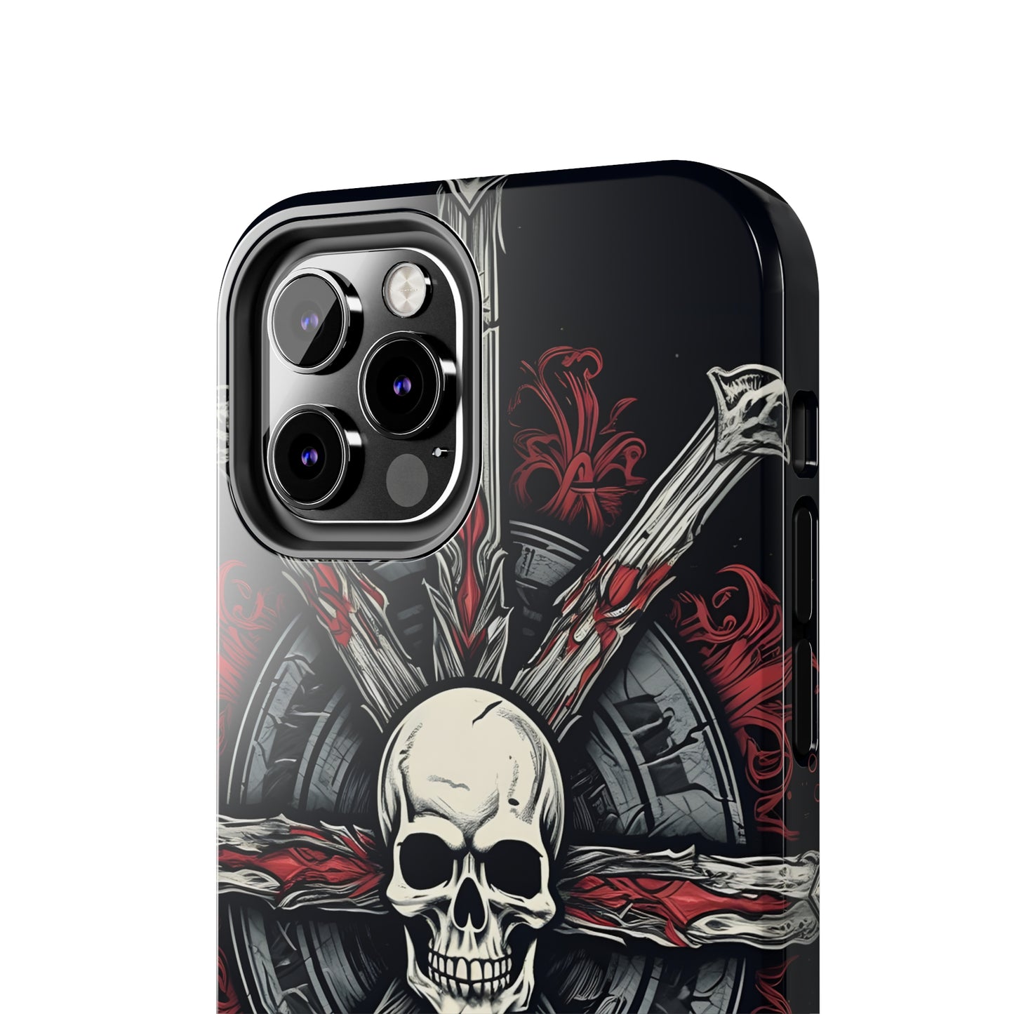 Skull on Circle - Protective iPhone Cases