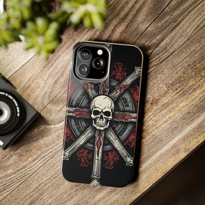 Skull on Circle - Protective iPhone Cases