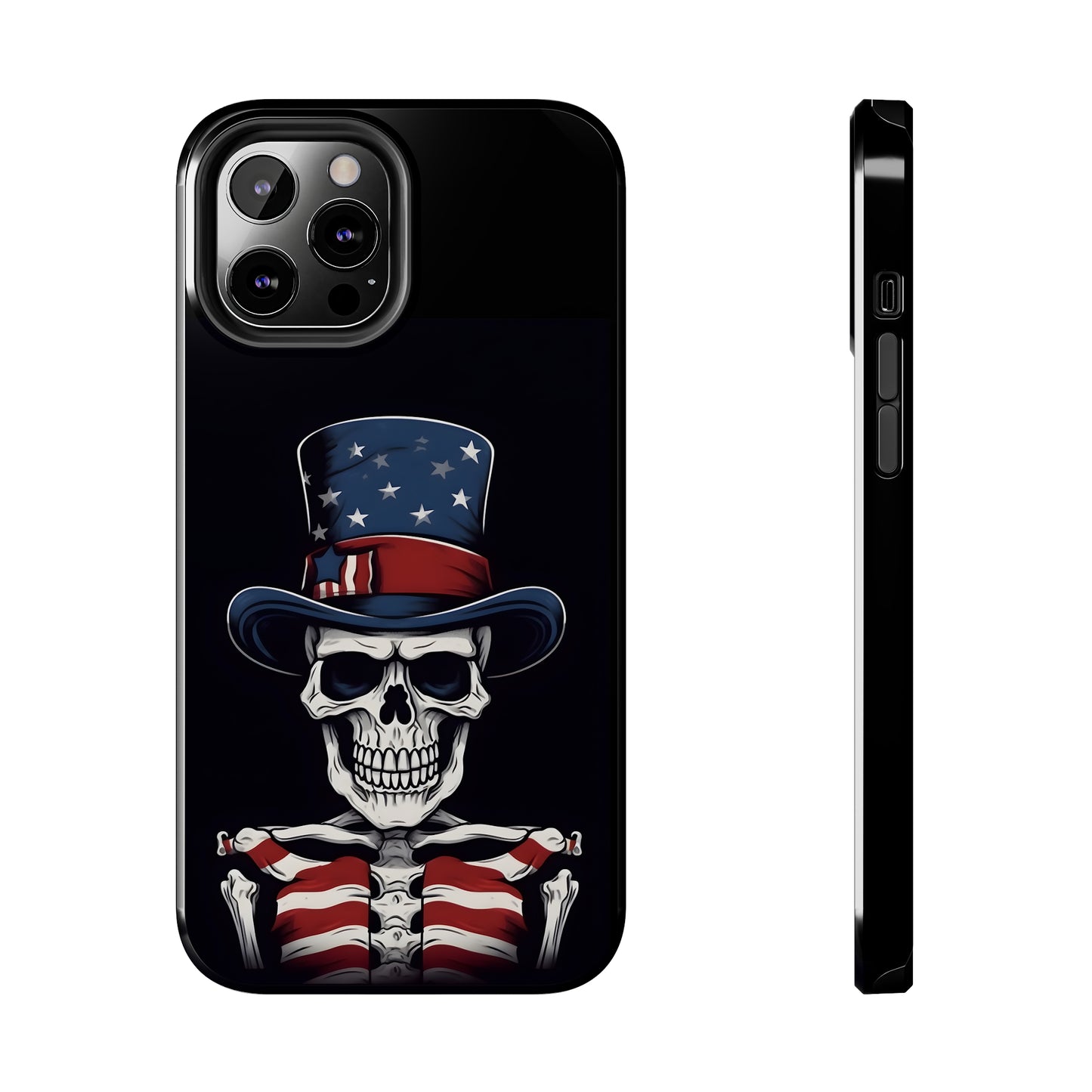 Skull - 4th of July - Protective iPhone Cases