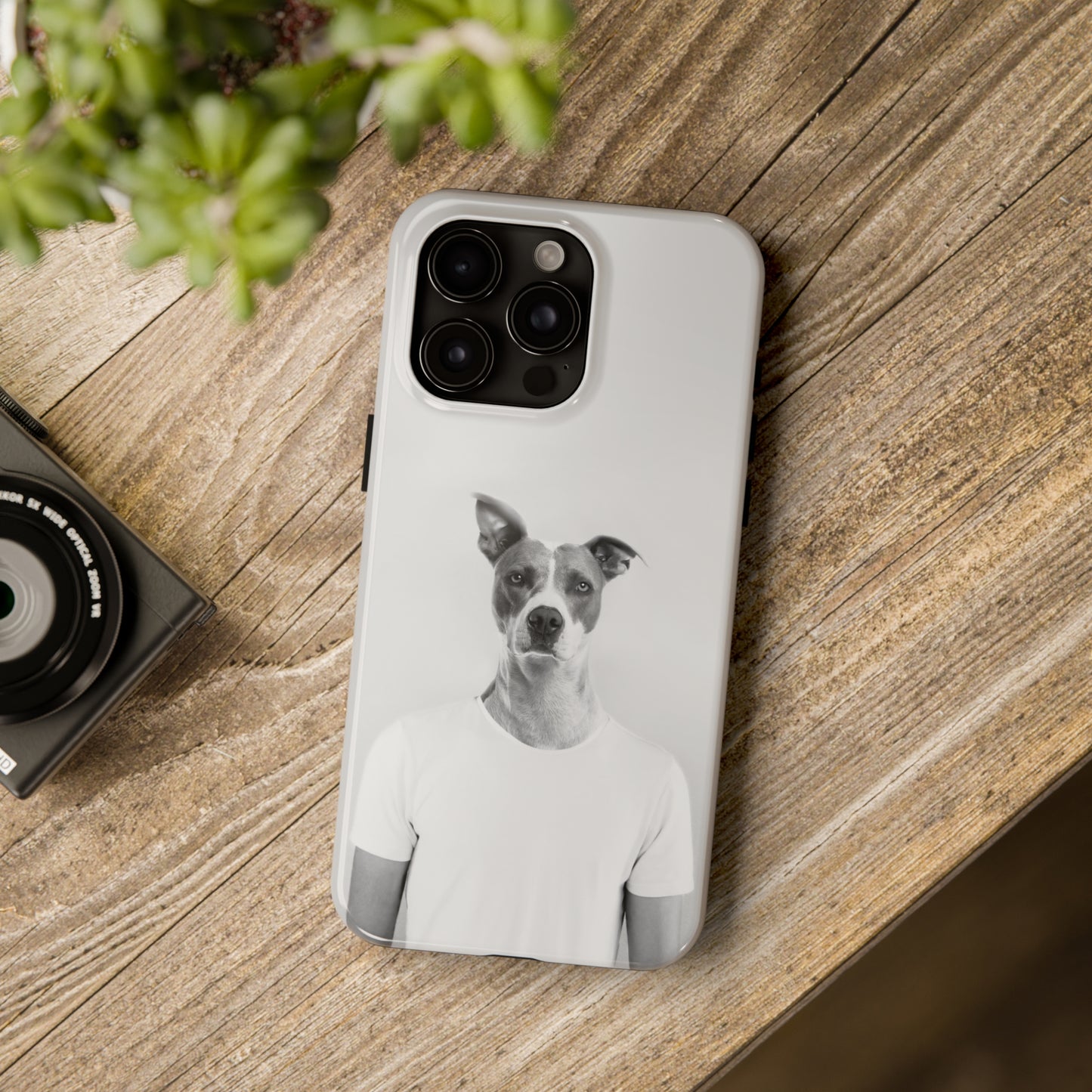 Protective iPhone Cases - Dog Man by Tegusuk