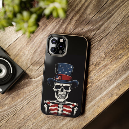 Skull - 4th of July - Protective iPhone Cases