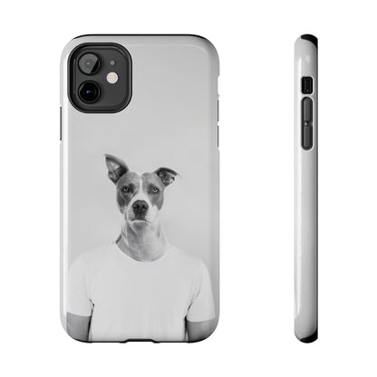 Protective iPhone Cases - Dog Man by Tegusuk