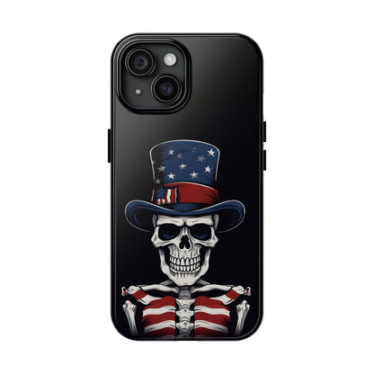 Skull - 4th of July - Protective iPhone Cases