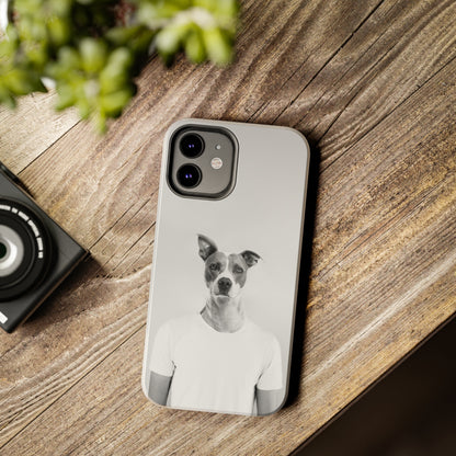 Protective iPhone Cases - Dog Man by Tegusuk