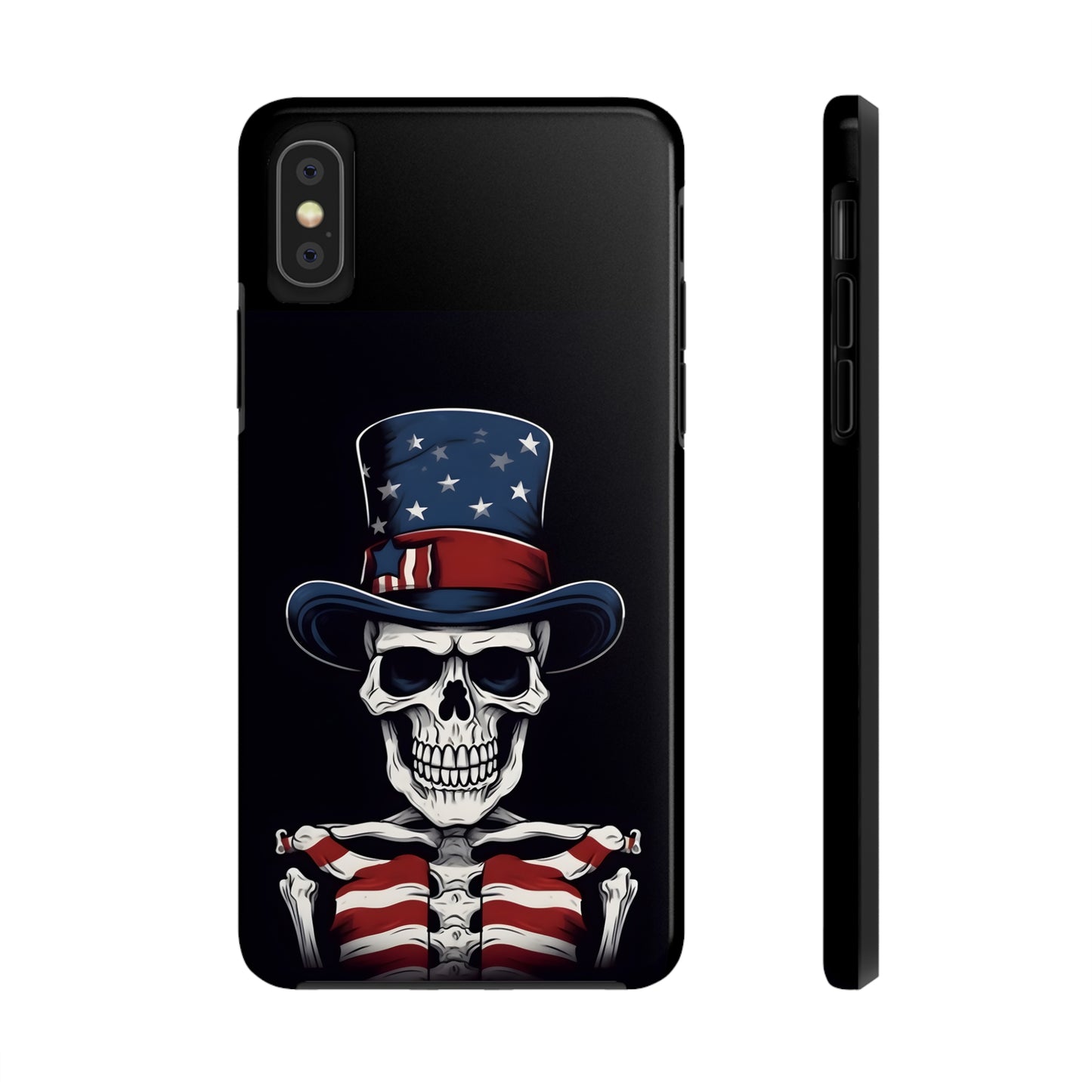 Skull - 4th of July - Protective iPhone Cases