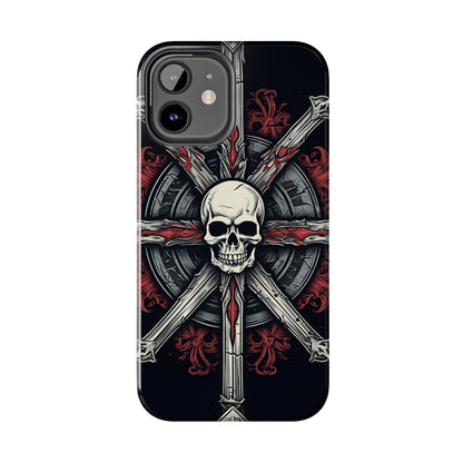 Skull on Circle - Protective iPhone Cases