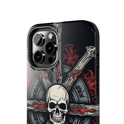 Skull on Circle - Protective iPhone Cases