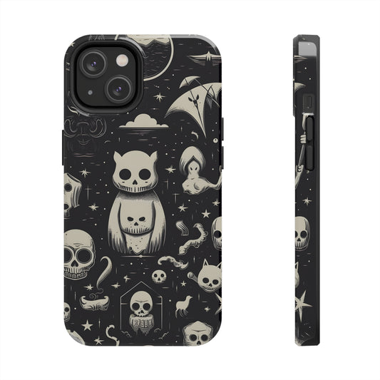 Spooky Skull Patterns - Protective iPhone Cases