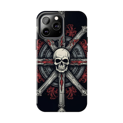 Skull on Circle - Protective iPhone Cases