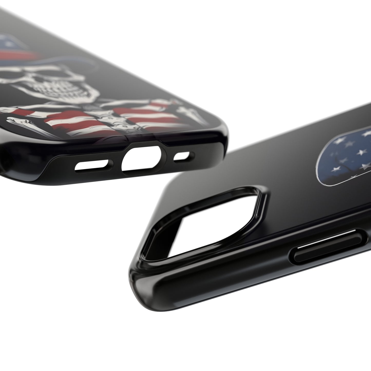 Skull - 4th of July - Protective iPhone Cases