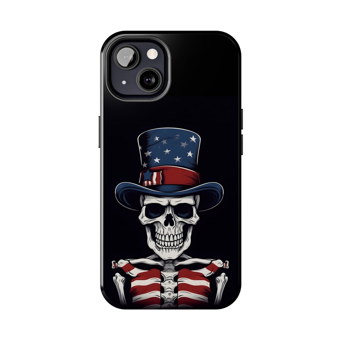 Skull - 4th of July - Protective iPhone Cases