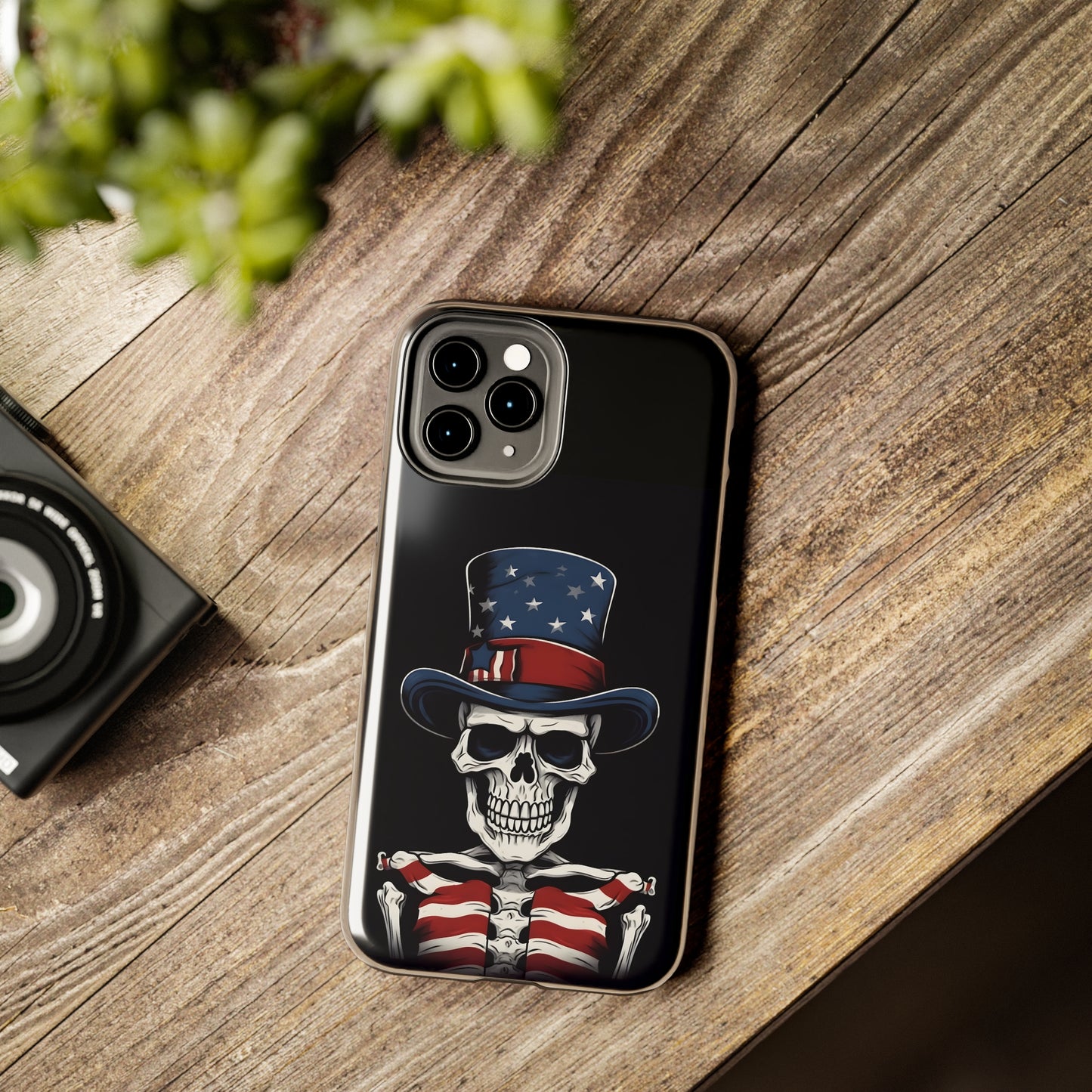 Skull - 4th of July - Protective iPhone Cases