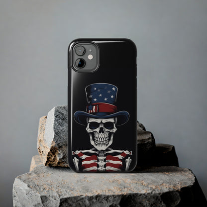 Skull - 4th of July - Protective iPhone Cases