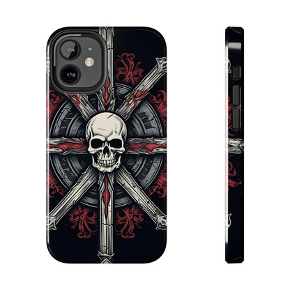 Skull on Circle - Protective iPhone Cases