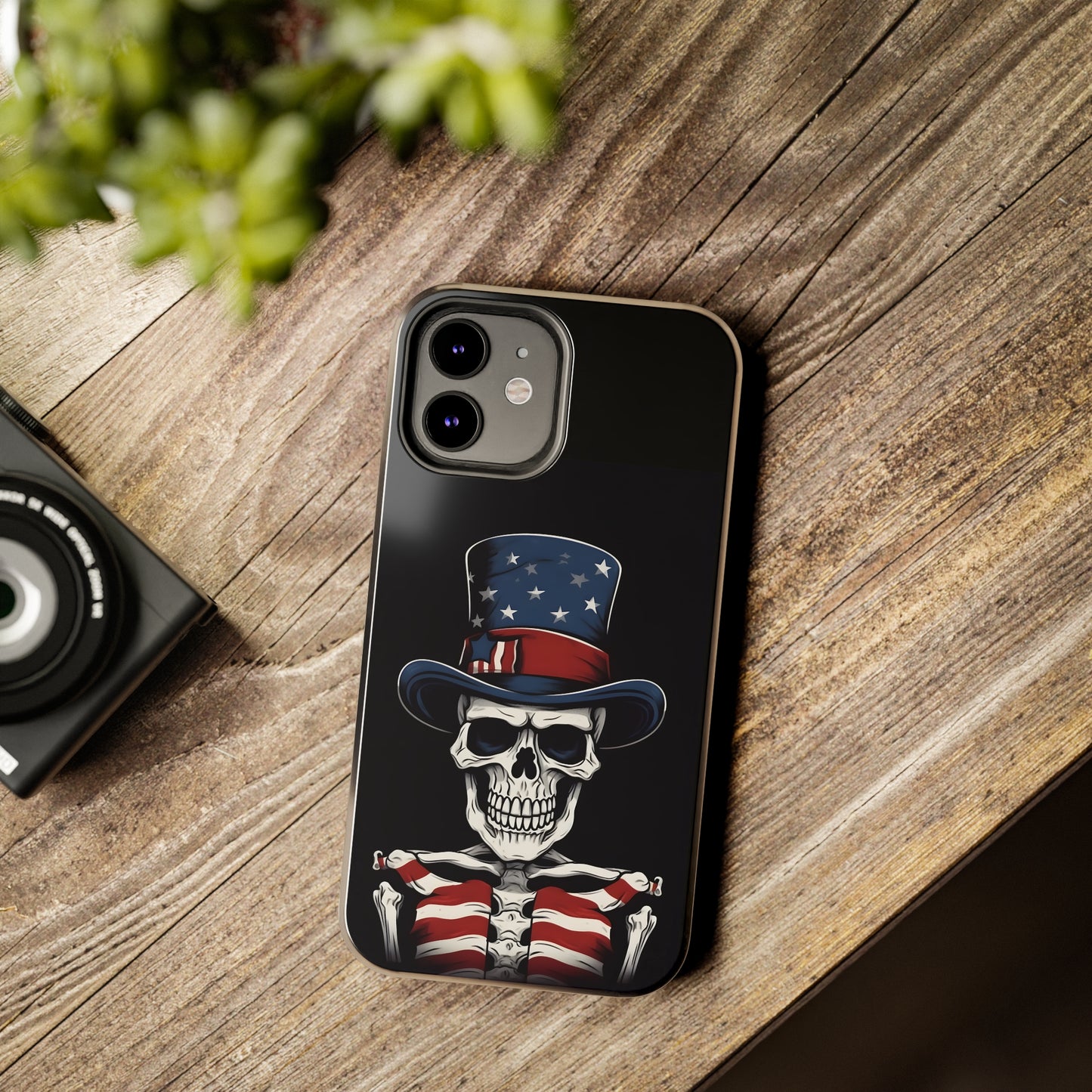 Skull - 4th of July - Protective iPhone Cases