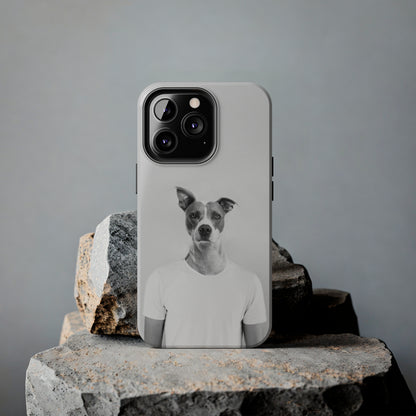 Protective iPhone Cases - Dog Man by Tegusuk