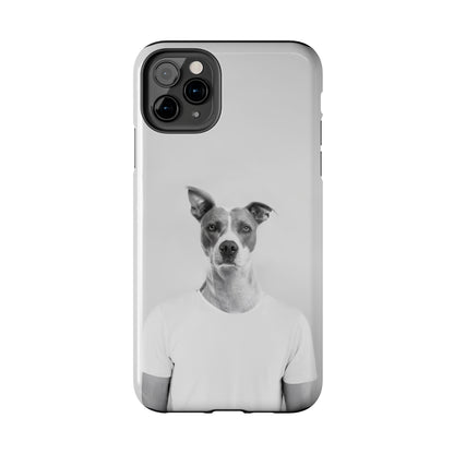 Protective iPhone Cases - Dog Man by Tegusuk