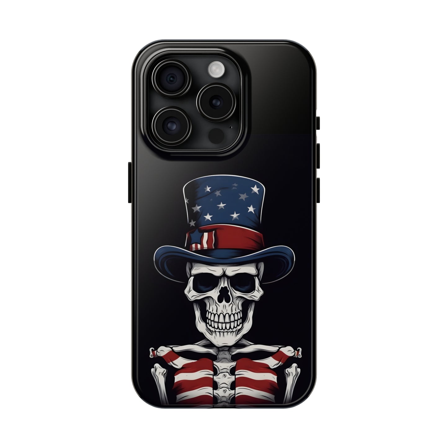 Skull - 4th of July - Protective iPhone Cases