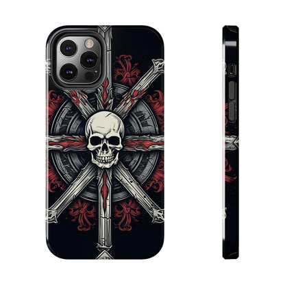 Skull on Circle - Protective iPhone Cases