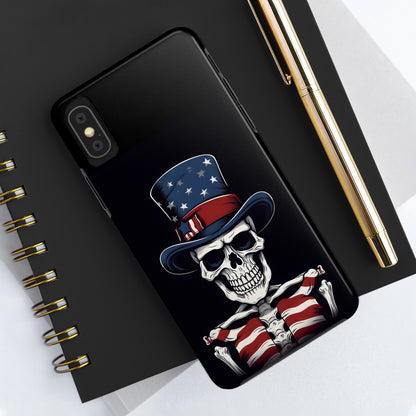 Skull - 4th of July - Protective iPhone Cases