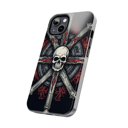 Skull on Circle - Protective iPhone Cases